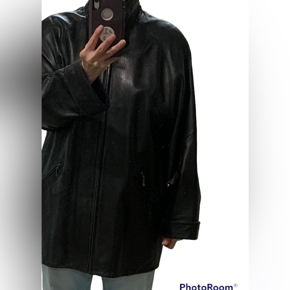 VALERIE STEVENS LAMB LEATHER JACKET - Picture 3 of 16